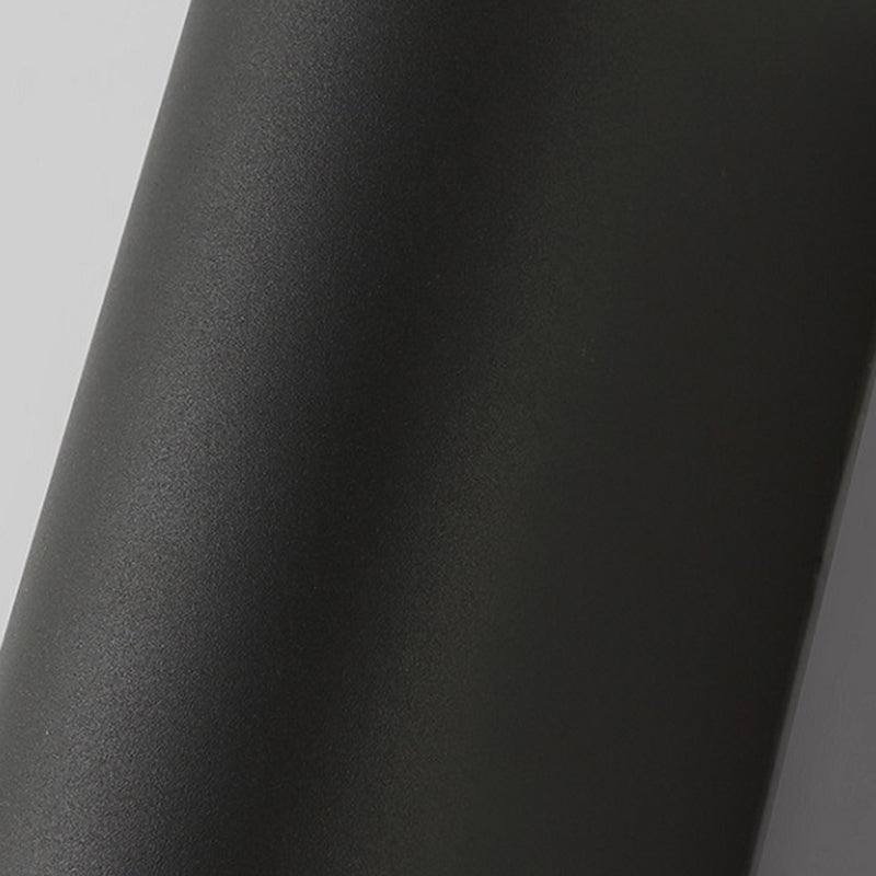 1 Licht halb geometrische Wandleuchte moderne einfache Metallwandbeleuchtung in Schwarz