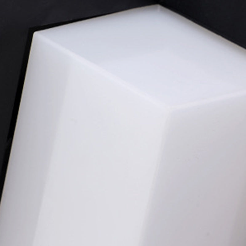 1-Licht geometrische Wandleuchten moderne einfache Style Metall-Wandbeleuchtung in Schwarz