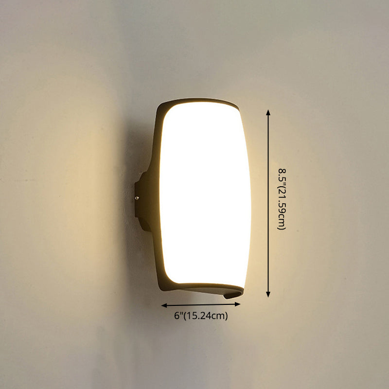 1-Licht geometrische Wandleuchten moderne einfache Style Metall-Wandbeleuchtung in Schwarz