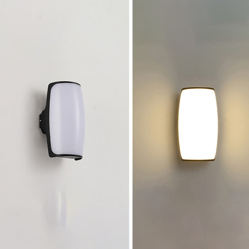 1-Licht geometrische Wandleuchten moderne einfache Style Metall-Wandbeleuchtung in Schwarz