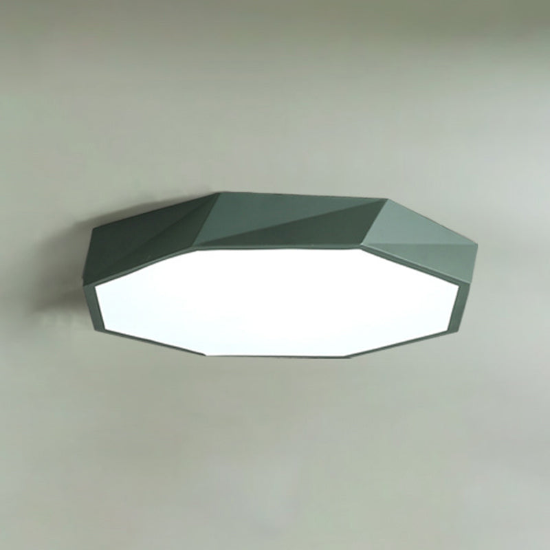 Acrilico Macaron LED de monte en el moderno estilo creativo de acero de techo geométrico de luz para dormitorio