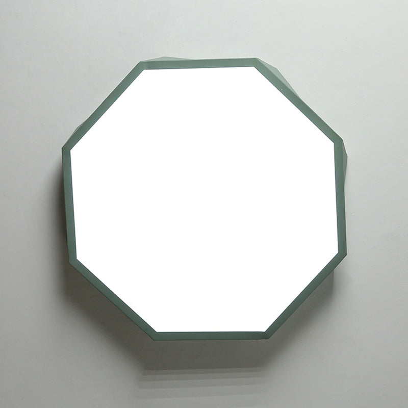 Acrilico Macaron LED de monte en el moderno estilo creativo de acero de techo geométrico de luz para dormitorio