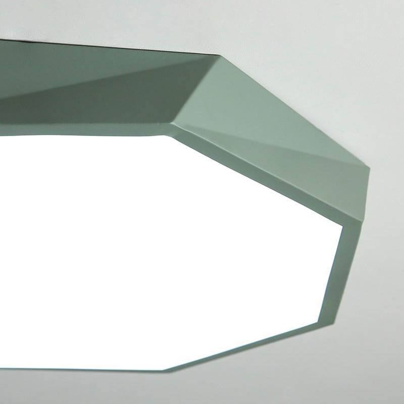 Acrilico Macaron LED de monte en el moderno estilo creativo de acero de techo geométrico de luz para dormitorio