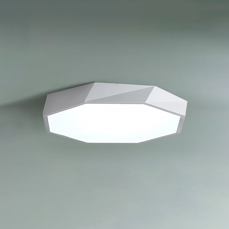 Plafonnier LED Macaron en acrylique, plafonnier géométrique en fer de Style créatif moderne pour chambre à coucher