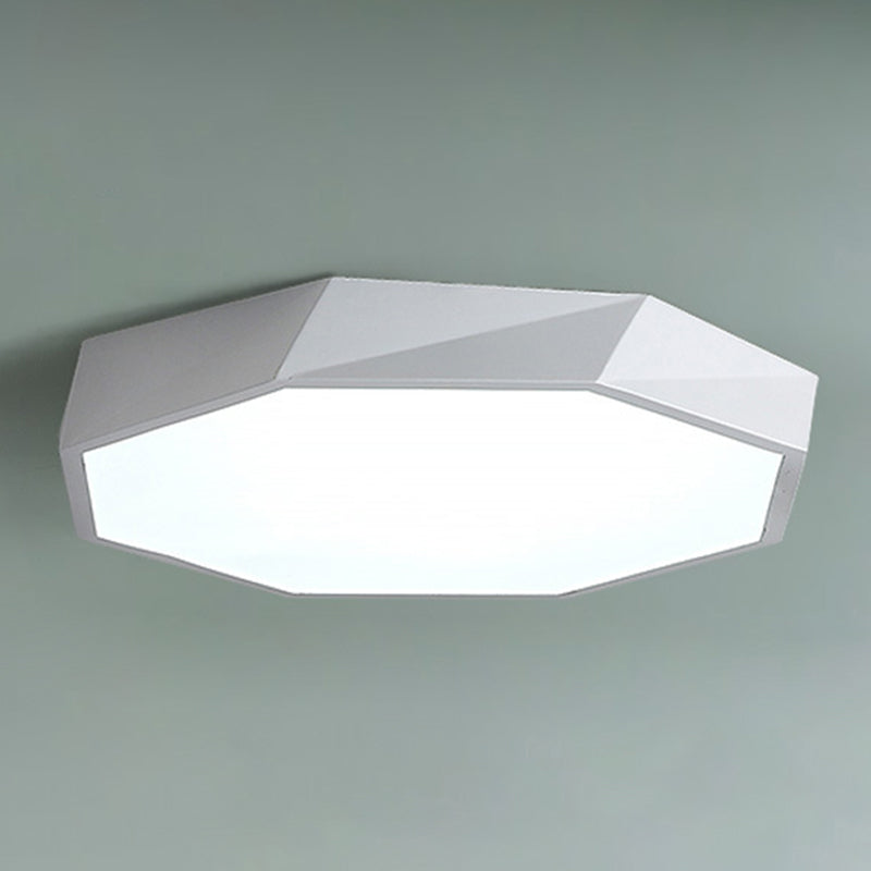 Acrilico Macaron LED de monte en el moderno estilo creativo de acero de techo geométrico de luz para dormitorio