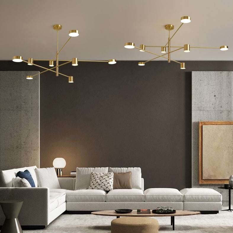 Acrylic Contemporary Pendant Lighting Fixtures Bronze Sputnik Hanging Lights