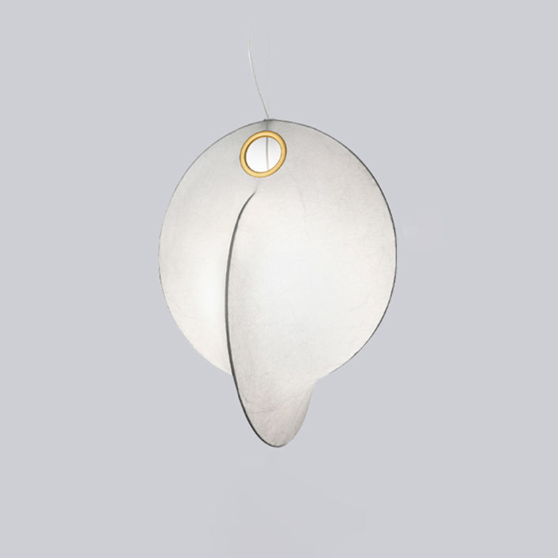 Silk moderne pendant nordique lumière 1-Light White suspendu plafond plafond pour salle à manger