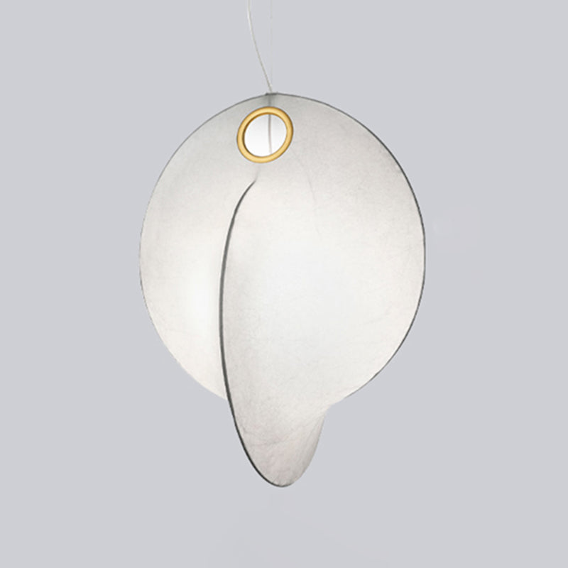 Silk moderne pendant nordique lumière 1-Light White suspendu plafond plafond pour salle à manger