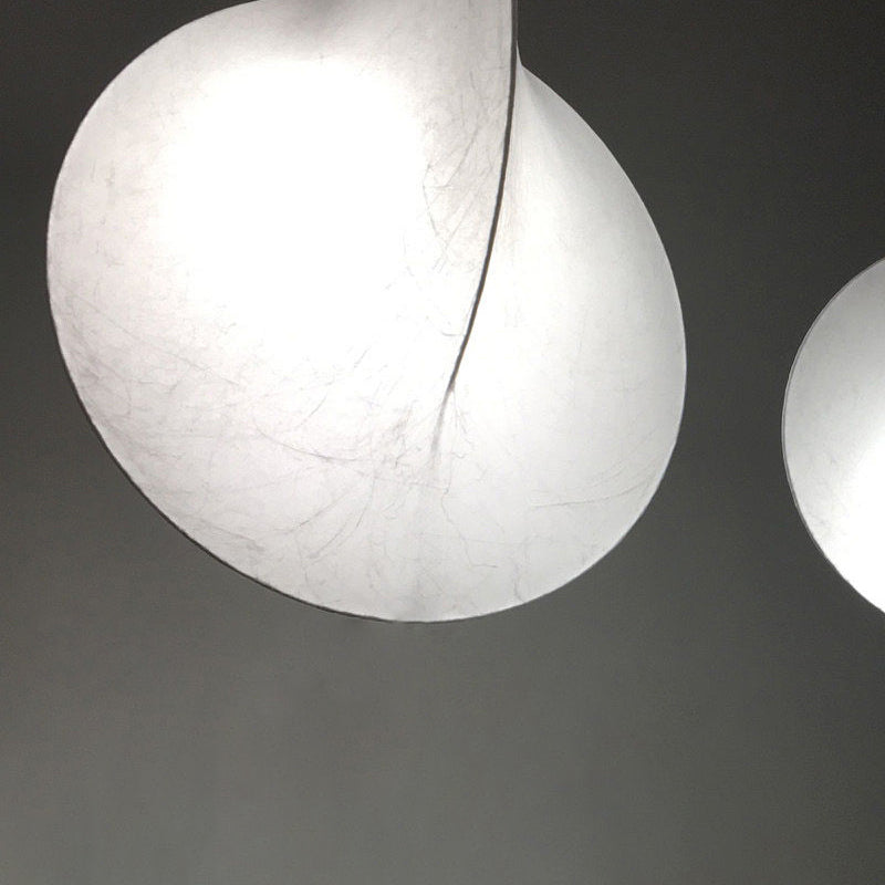 Silk moderne pendant nordique lumière 1-Light White suspendu plafond plafond pour salle à manger