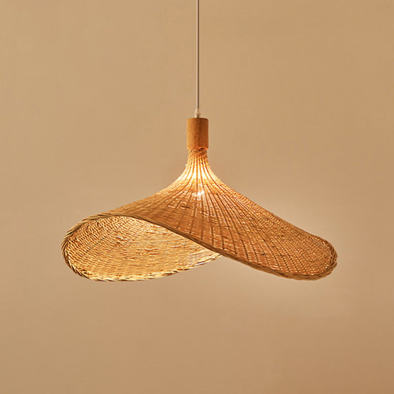 1-Licht-Bambus Hängsbeleuchtung Chinesisches Anhänger Lichtkit für Tea Room