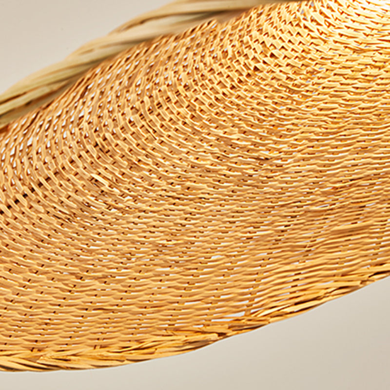 1-Licht-Bambus Hängsbeleuchtung Chinesisches Anhänger Lichtkit für Tea Room