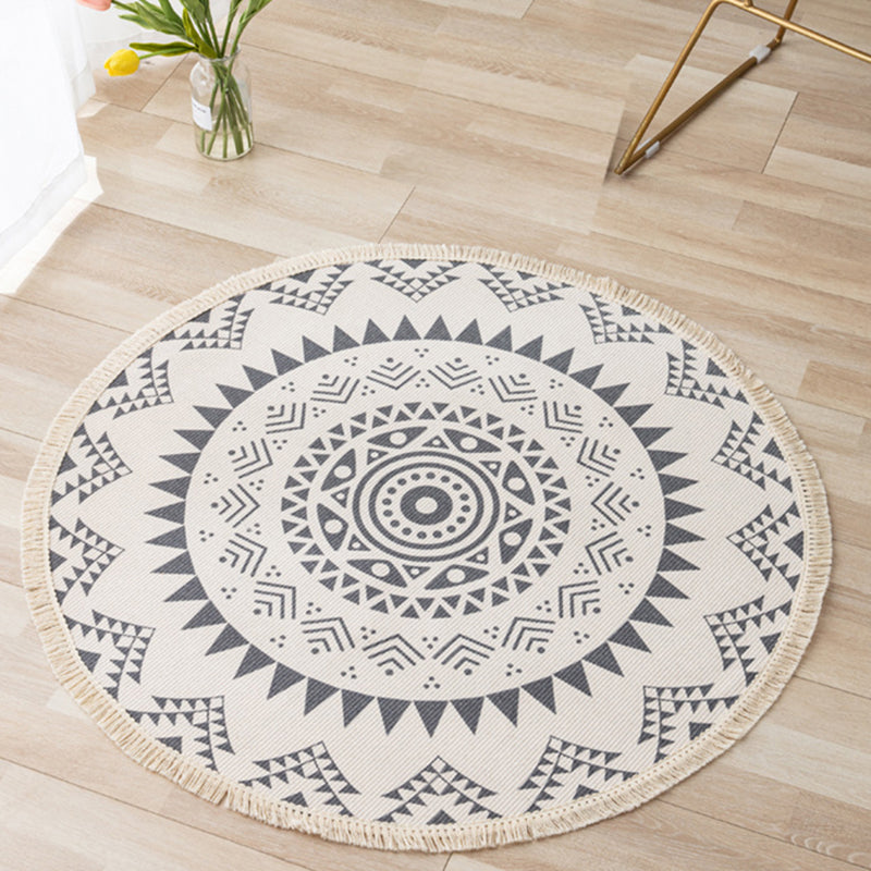 Boheemse vloerkleed katoenen mix multi-colour Americana print tapijt Fringe Rug voor woningdecoratie