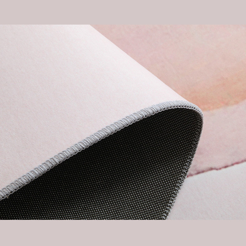 Creative Earth Pattern Area Rug Polyester Carpet Non-Slip Backing Indoor Rug for Home Decoration