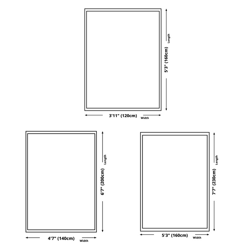 Grey Geometric Pattern Area Rug Polyester Modern Area Carpet Stain Resistant Rug for Home Decor