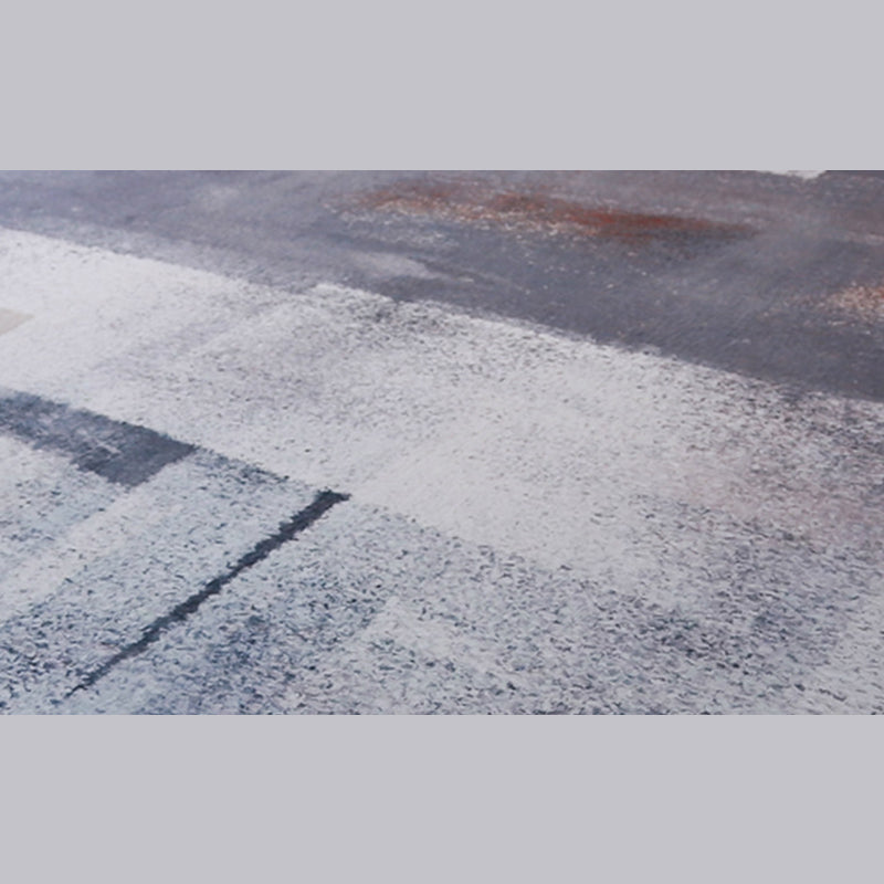 Creative Abstract Pattern Indoor Rug Simple Polyester Rug Washable Anti-Slip Rug for Living Room