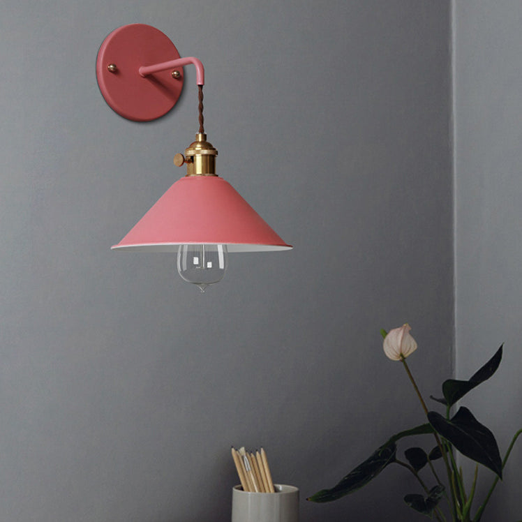 Moderne nordische Makkaron -Hängende Wandlampenmeinungskegelwandleuchte für Innenräume
