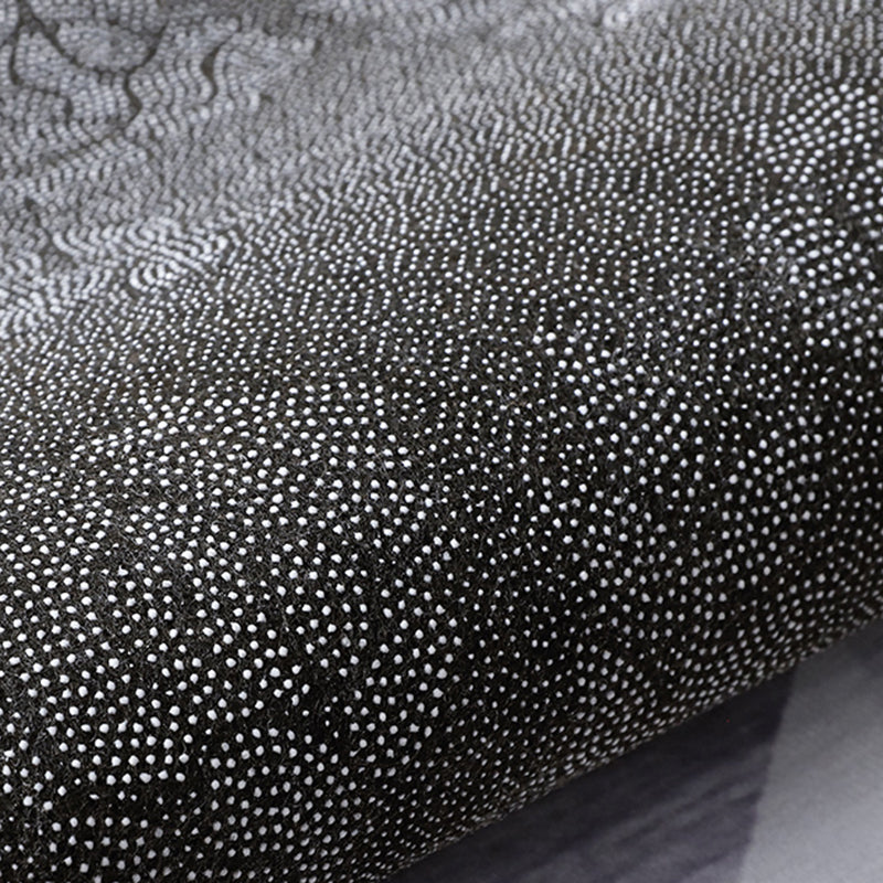 Fancy Grey Modern Carpet Color-Blocked Polyester Area Rug Non-Slip Backing Rug for Home Decor