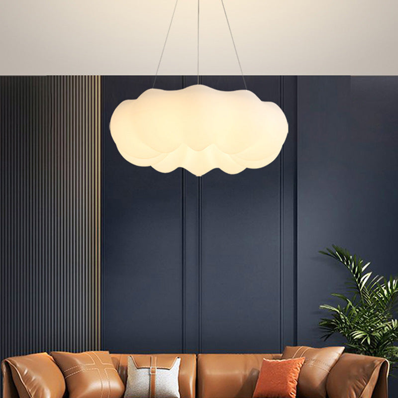 White Cloud Pendant Light LED Acrylic Ceiling Suspension Lamp for Bedroom