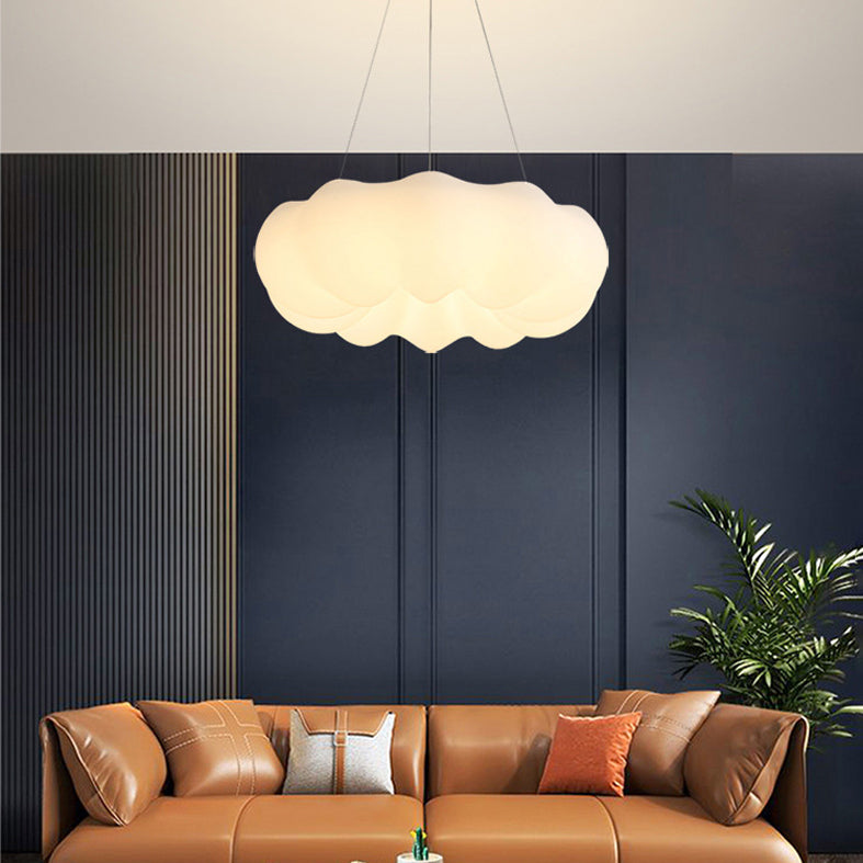 White Cloud Pendant Light LED Acrylic Ceiling Suspension Lamp for Bedroom