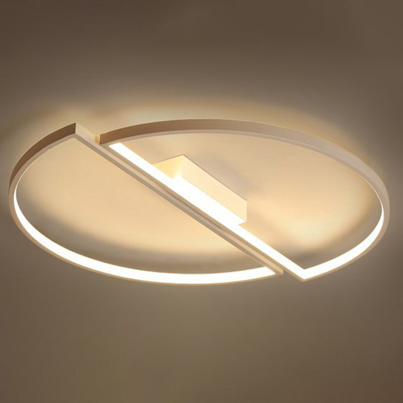 Modern Style Metal Geometric Flush Mount Ceiling Light for Bedroom Living Room