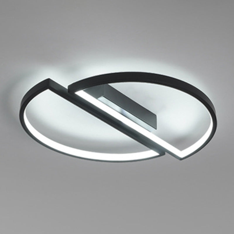 Modern Style Metal Geometric Flush Mount Ceiling Light for Bedroom Living Room