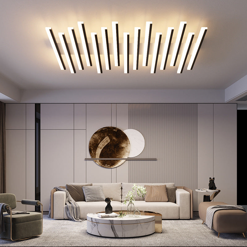 Modern Slender Bar LED Lamp Flush Mount Ceiling Lights for Living Room