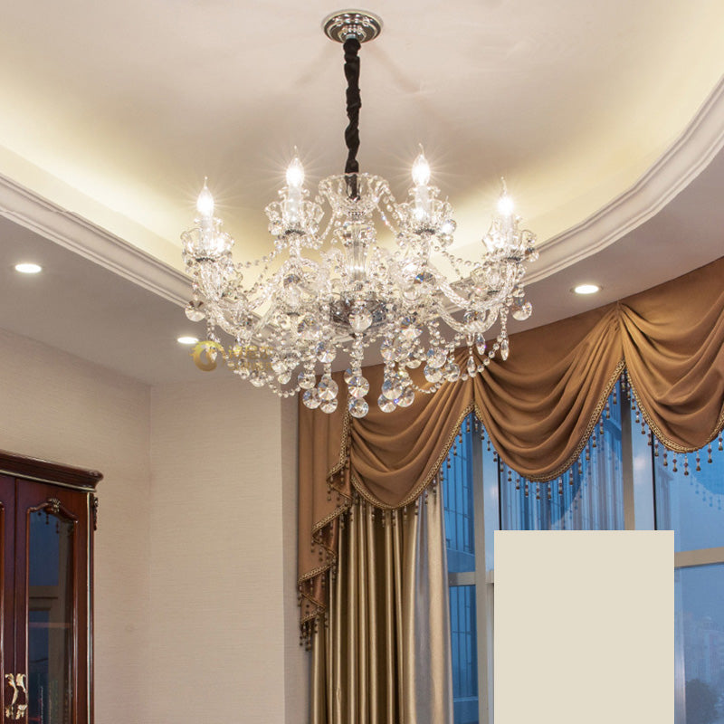 Luci del lampadario dell'isola cilindro moderni apparecchi di illuminazione lampadario in vetro con decorazione di uccelli