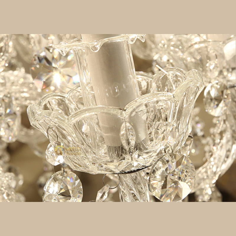 Luci del lampadario dell'isola cilindro moderni apparecchi di illuminazione lampadario in vetro con decorazione di uccelli