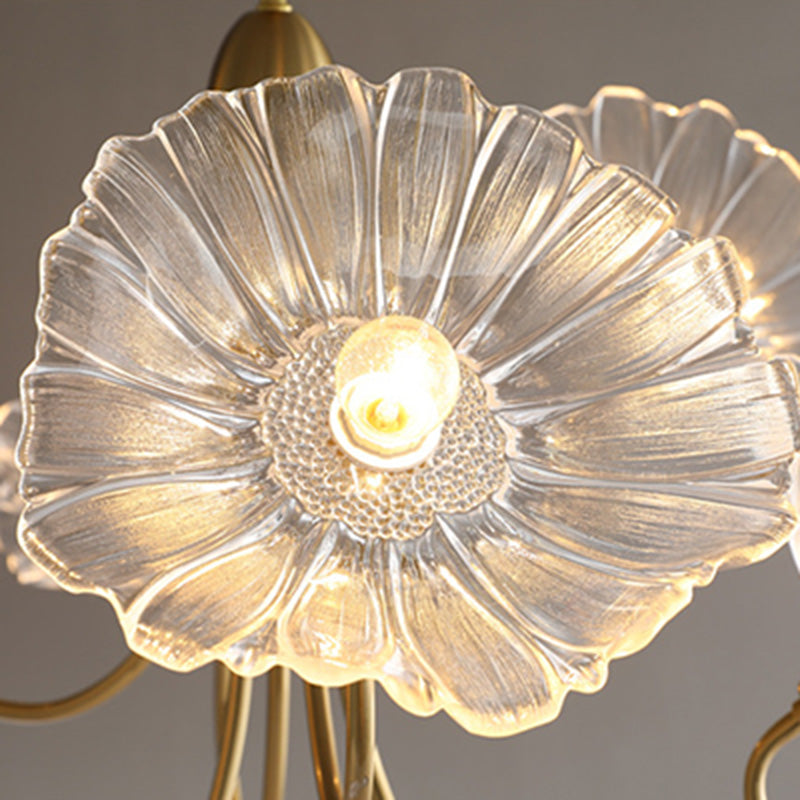 Luci del lampadario dell'isola cilindro moderni apparecchi di illuminazione lampadario in vetro con decorazione di uccelli