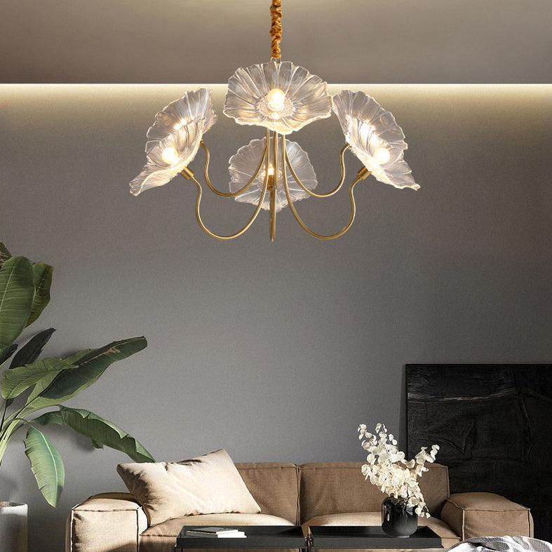 Luci del lampadario dell'isola cilindro moderni apparecchi di illuminazione lampadario in vetro con decorazione di uccelli