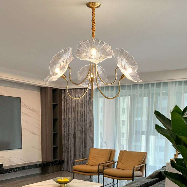 Luci del lampadario dell'isola cilindro moderni apparecchi di illuminazione lampadario in vetro con decorazione di uccelli