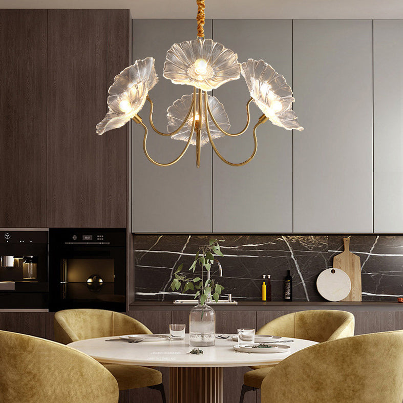 Luci del lampadario dell'isola cilindro moderni apparecchi di illuminazione lampadario in vetro con decorazione di uccelli