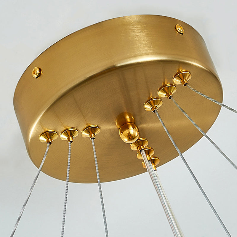 Metal Hanging Light Fixtures Postmodern Chandelier Pendant Light for Living Room