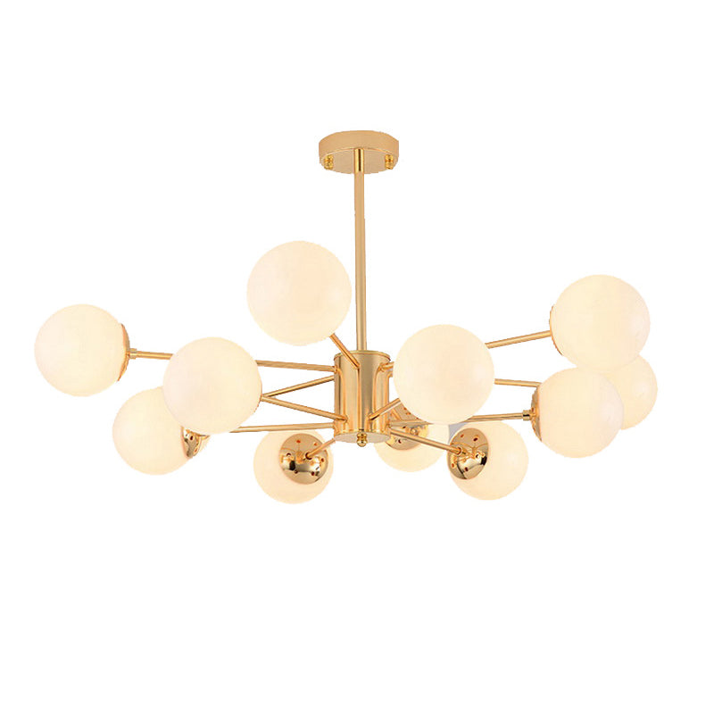 Globe Chandelier Light Fixture Modern Glass Pendant Lighting for Restaurant