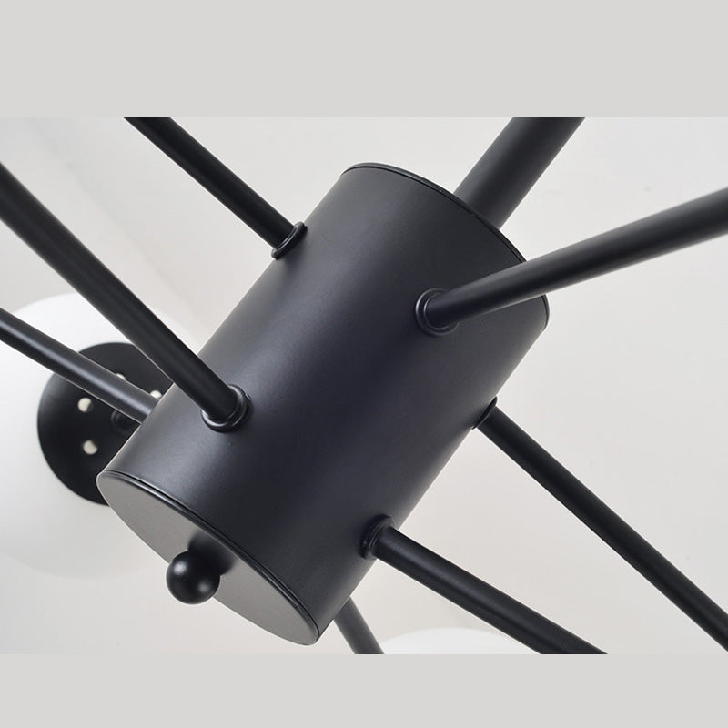 Globe Chandelier Light Fixture Modern Glass Pendant Lighting for Restaurant