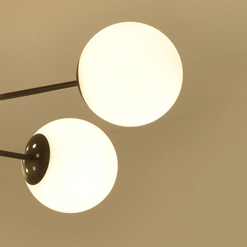 Globe Chandelier Light Fixture Modern Glass Pendant Lighting for Restaurant