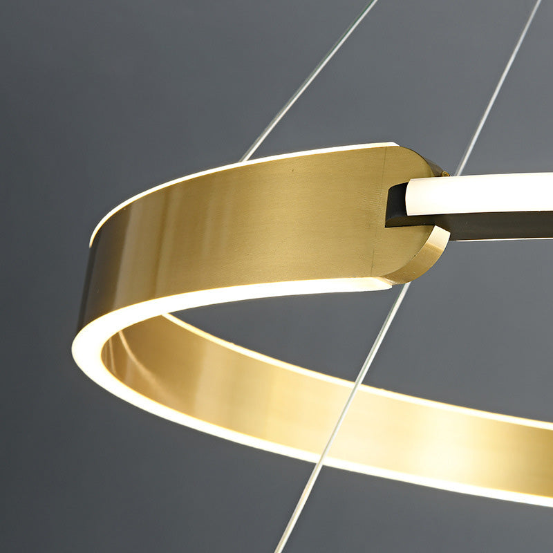 Postmodern Chandelier Pendant Light Round Suspension Light for Living Room Dining Room