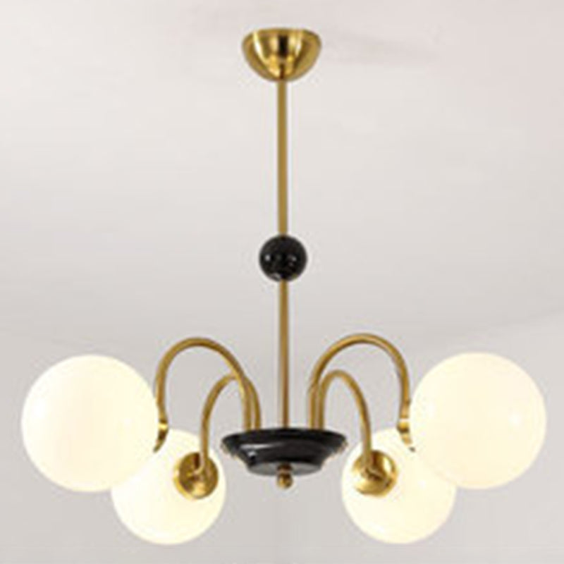 Globe Chandelier Light Fixture Modern Glass Pendant Lighting for Restaurant