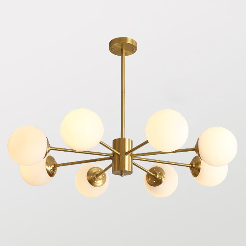 Globe Chandelier Light Fixture Modern Simplicity Crystal Pendant Lighting for Restaurant