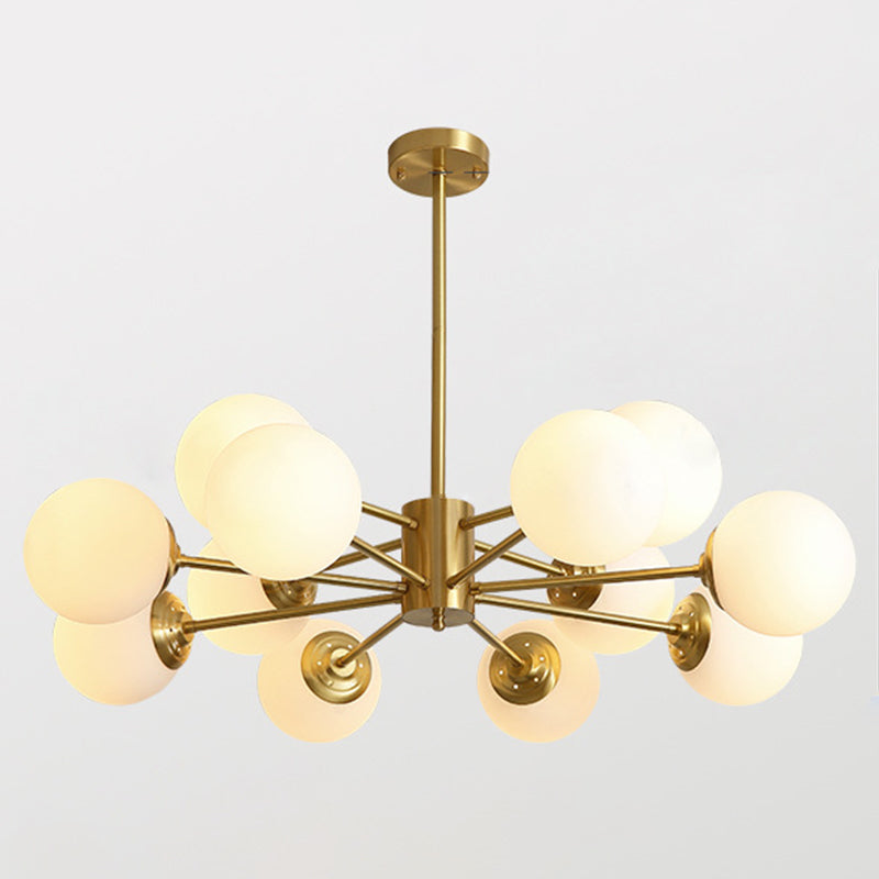 Globe Chandelier Light Fixture Modern Simplicity Crystal Pendant Lighting for Restaurant