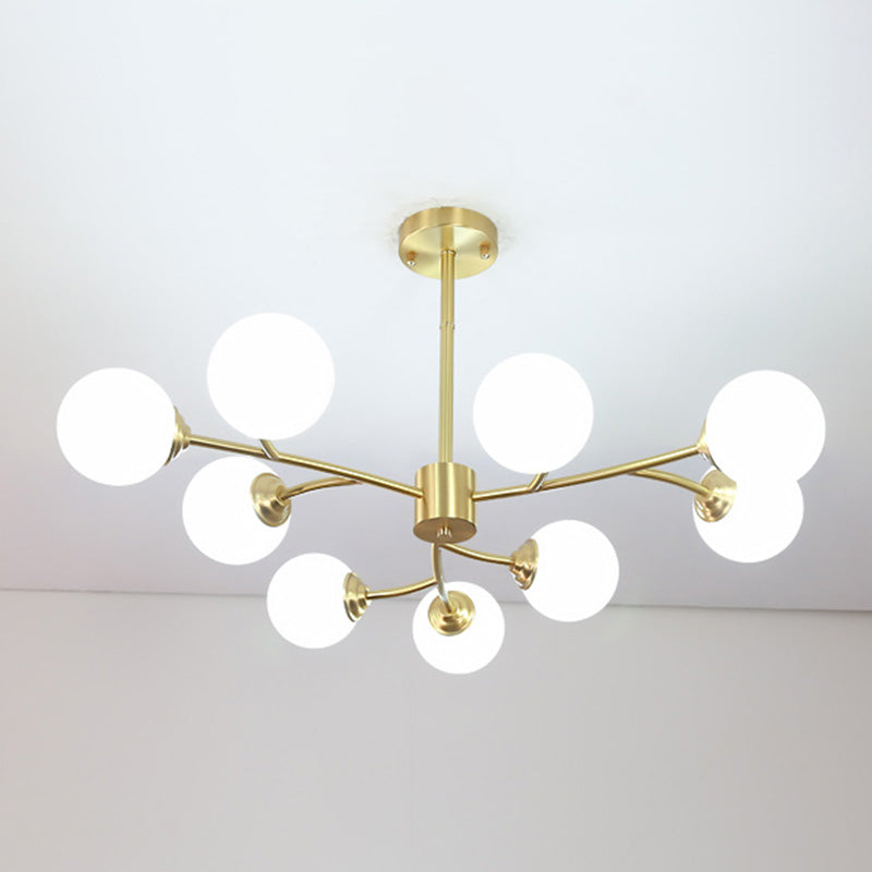 Lampada lampadina a globo Illuminazione a sospensione moderna in vetro bianco per il ristorante