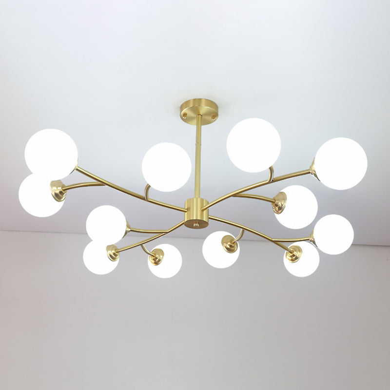 Lampada lampadina a globo Illuminazione a sospensione moderna in vetro bianco per il ristorante