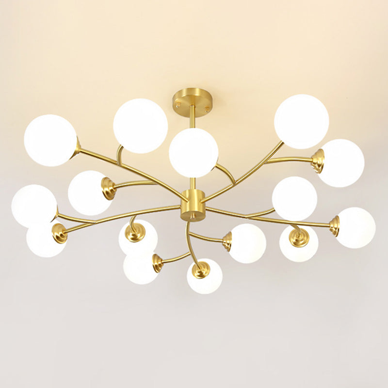 Lampada lampadina a globo Illuminazione a sospensione moderna in vetro bianco per il ristorante