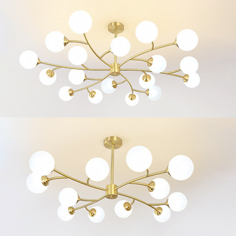 Lampada lampadina a globo Illuminazione a sospensione moderna in vetro bianco per il ristorante