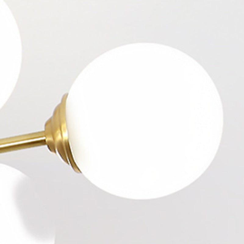 Lampada lampadina a globo Illuminazione a sospensione moderna in vetro bianco per il ristorante