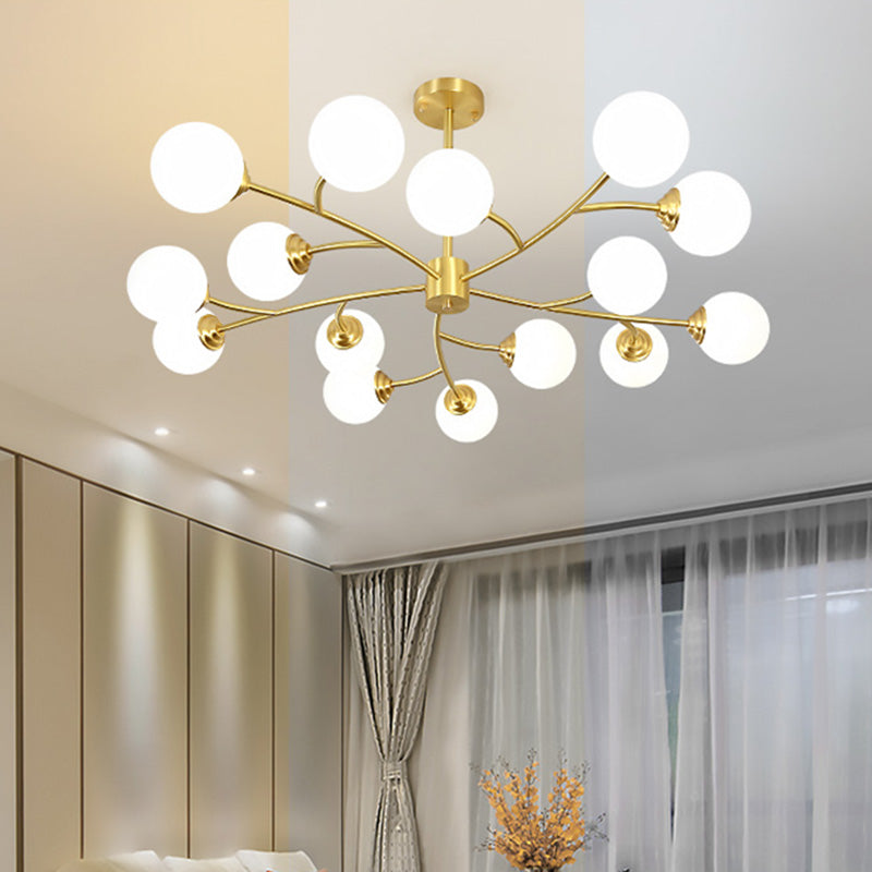 Lampada lampadina a globo Illuminazione a sospensione moderna in vetro bianco per il ristorante