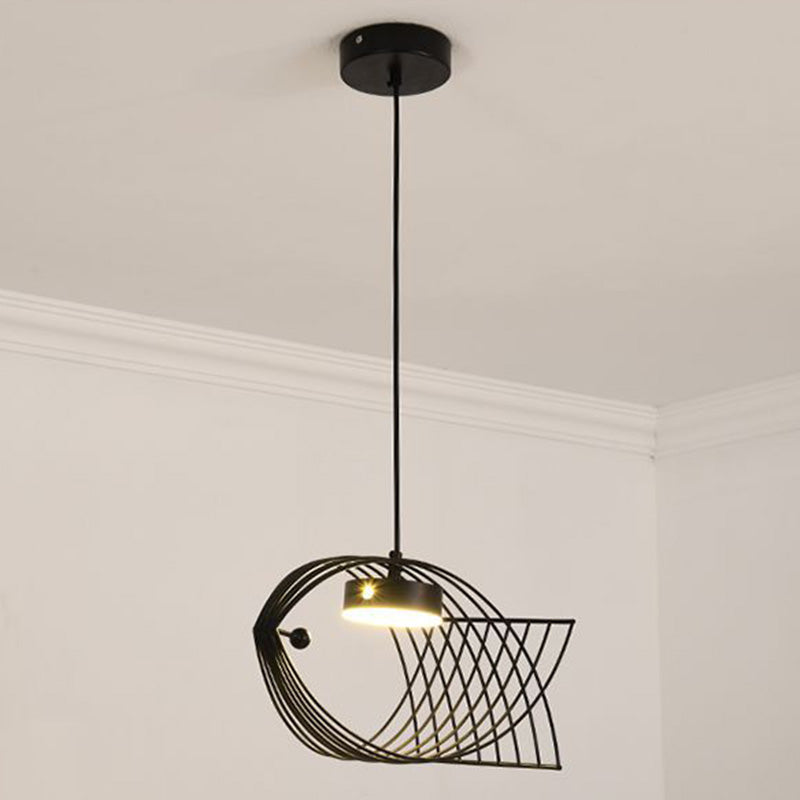 Forme de poisson en une lumière Lumière Light Atest de suspension LED moderne Éclairage d'éclairage pour la cuisine