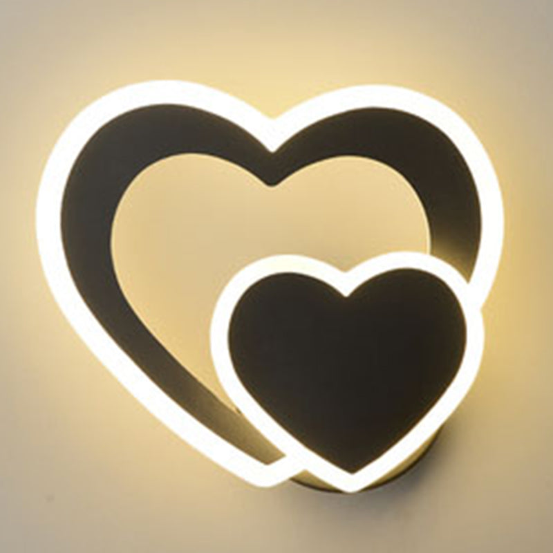 Schattierte Schlafzimmer Leuchte Leuchte Metall LED minimalistische Wandmontageleuchte