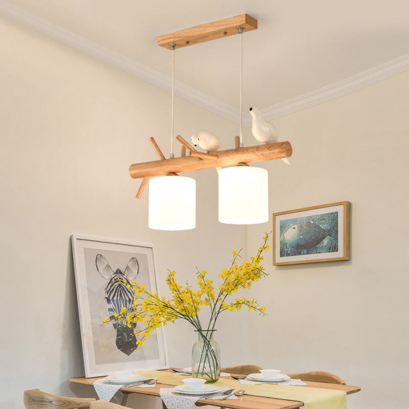 Lampada lampadina a globo Illuminazione a sospensione moderna in vetro bianco per il ristorante