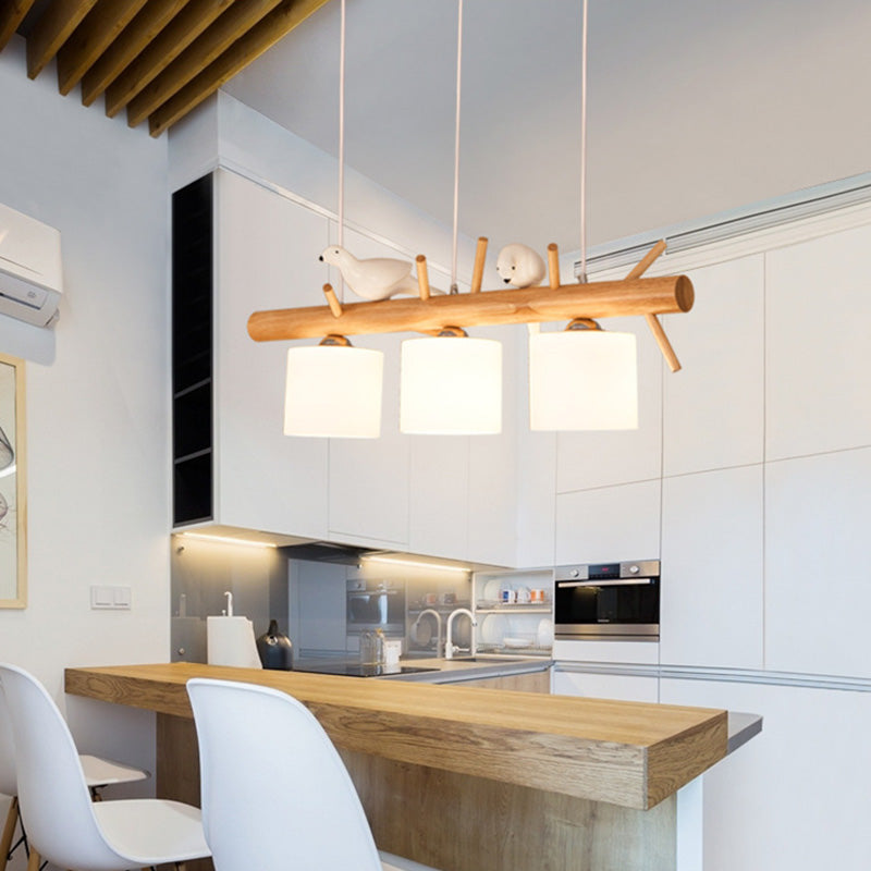 Lampada lampadina a globo Illuminazione a sospensione moderna in vetro bianco per il ristorante